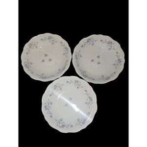 Johann Haviland Bavaria Germany Blue Garland Fruit/Berry/Dessert Bowls-Set of 4